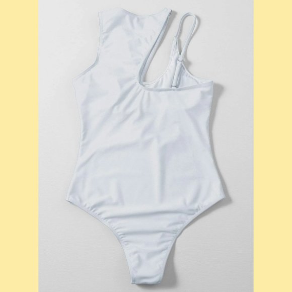 Greek Goddess One Piece Swimsuit White Monokini - Picture 3 of 7
